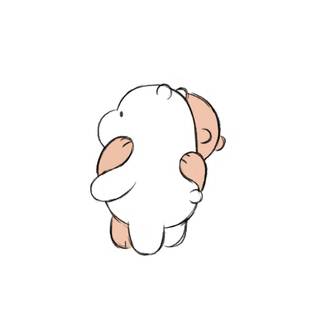 Cartoon hug wallpaper