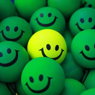 Smiley ball wallpaper