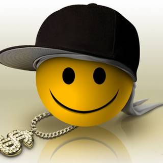 Smiley ball wallpaper