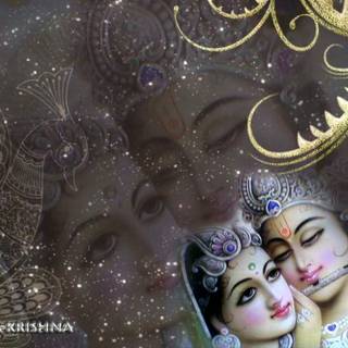 Cute Radha Krishna wallpaper