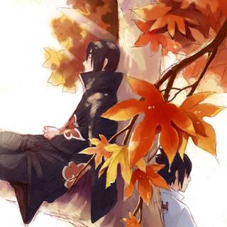 Autumn anime mobile wallpaper