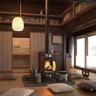 Japanese room wallpaper