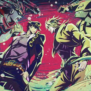 Jotaro and Dio wallpaper