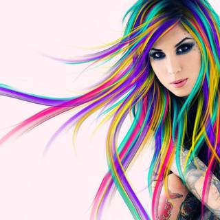 Hair dye wallpaper