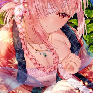 4k coloured hair wallpaper