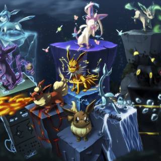 Pokémon Eevee evolutions wallpaper