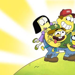 Cricket Green and Gabriella wallpaper