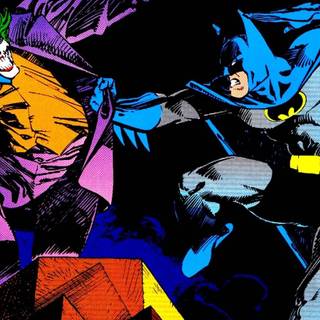 Batman vs Joker computer wallpaper