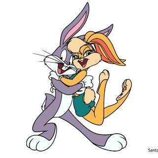 Bugs Bunny and Lola Bunny wallpaper