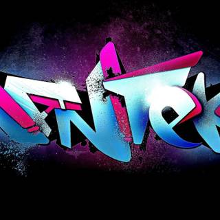 Cartoon graffiti wallpaper