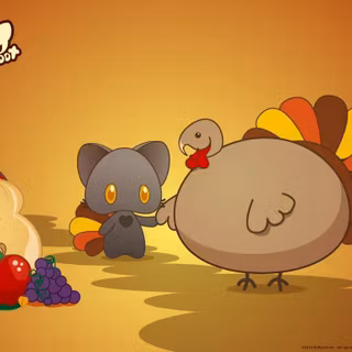 Cartoon turkey wallpaper