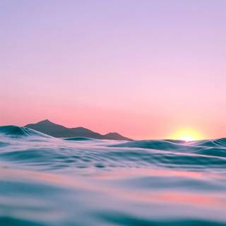 Water and sunset wallpaper