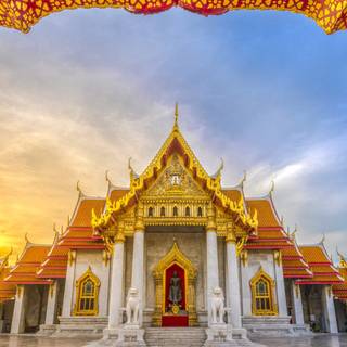 Buddhist temple wallpaper