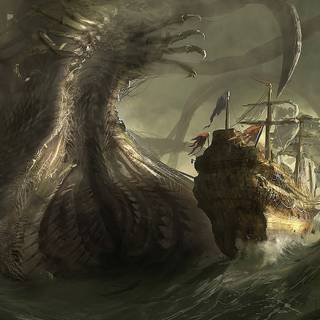 Giant monster wallpaper