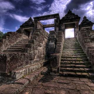 Buddhist temple wallpaper