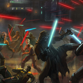 Lightsaber combat wallpaper