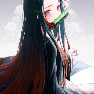 Nezuko funny wallpaper