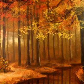 Autumn sci fi wallpaper