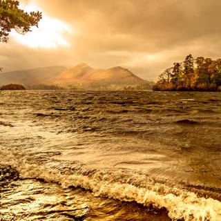 Beach autumn wallpaper