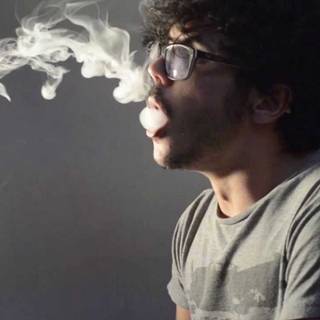 Smoke rings wallpaper