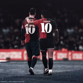 Messi and Maradona wallpaper