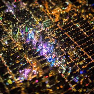 Christmas city view wallpaper