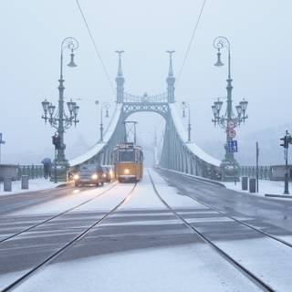 Budapest winter wallpaper