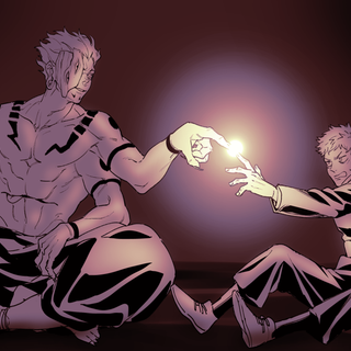 Sukuna and Yuji wallpaper