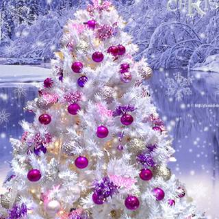 Desktop Christmas pink wallpaper