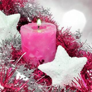 Desktop Christmas pink wallpaper