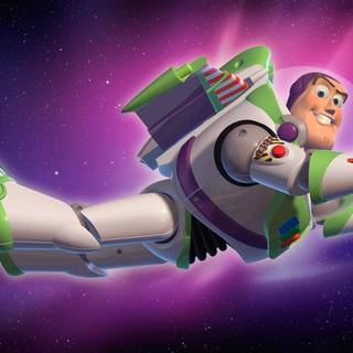 Buzz Lightyear flying wallpaper
