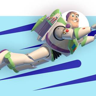 Buzz Lightyear flying wallpaper