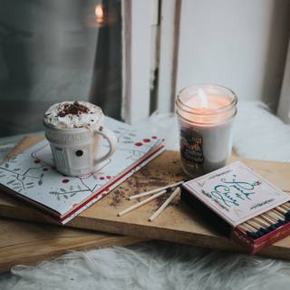 Winter coffee aesthetic wallpaper