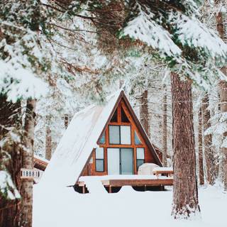 Cozy winter aesthetic Macbook wallpaper