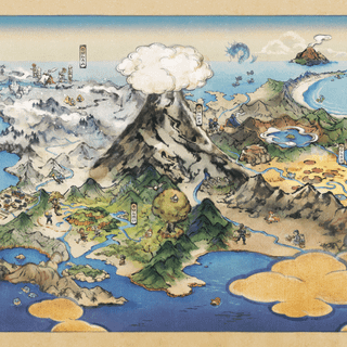 Pokémon map wallpaper