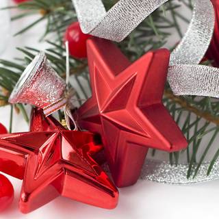 Christmas bells silver wallpaper