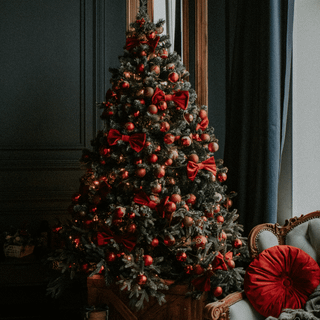 Christmas trees aesthetic wallpaper