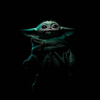 Cute Baby Yoda Christmas wallpaper