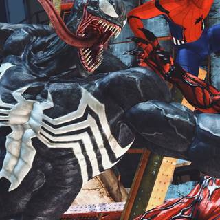 Venom x Spider-Man wallpaper