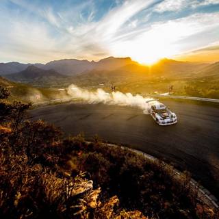 Tandem drifting wallpaper