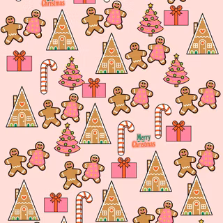 Christmas pastels wallpaper