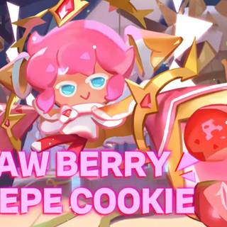 Strawberry Crepe Cookie Run Kingdom wallpaper