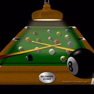 Pool table design wallpaper