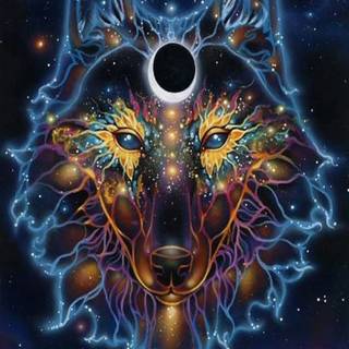 Wolf constellation wallpaper
