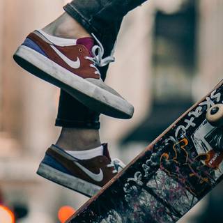 Fire skateboard wallpaper