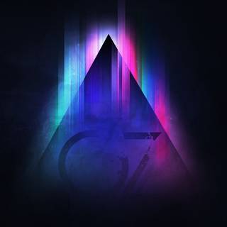 Dark purple triangle wallpaper