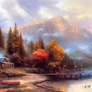 Mountain autumn PC wallpaper