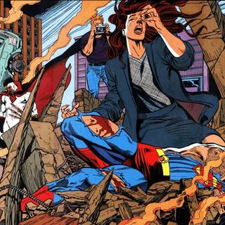 The Death of Superman desktop wallpaper