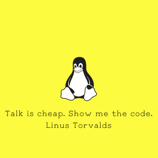 Talk Is Cheap Show Me The Code wallpaper