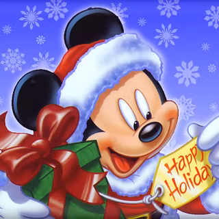 Cartoon characters Merry Christmas wallpaper